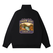 Quarter-Zip Drop Shoulder Sweatshirt